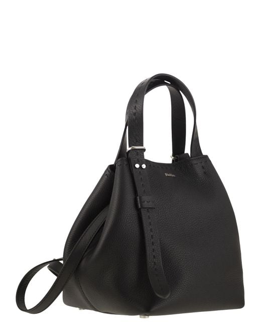 Max Mara Black Archetipo7 Xsv2 Archetipo Extra Small Leather Bag