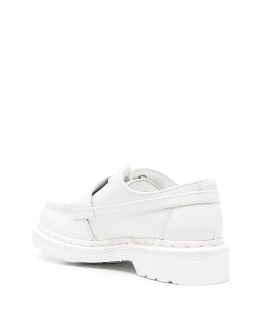 Mm6 Maison Margiela X Dr.martens White Leather Loafers