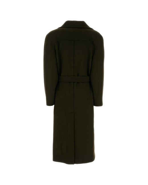 Stella McCartney Black Bottle Wool Coat