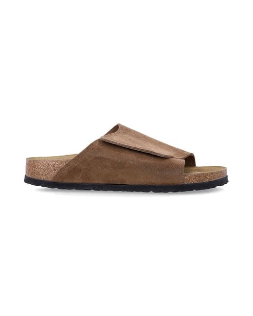 Birkenstock Brown Solana Dark Tea Vl Suede Sandals