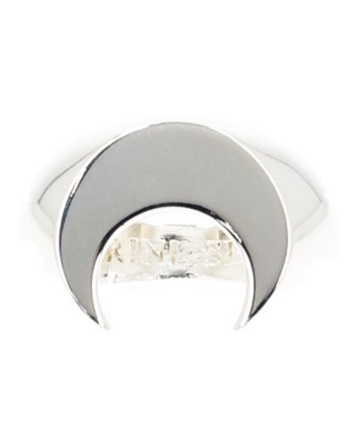 MARINE SERRE Gray "Moon" Ring
