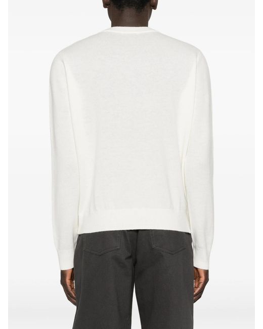 Entire studios White Knit V Neck
