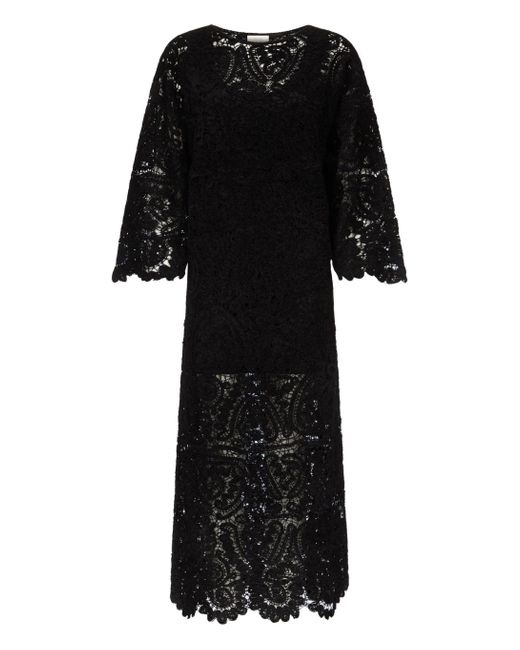 Vestido de longitud de tobillo de Ciko Loulou de Saison de color Black