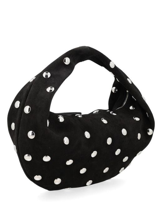 Khaite Black Calfskin Mini Shoulder Bag