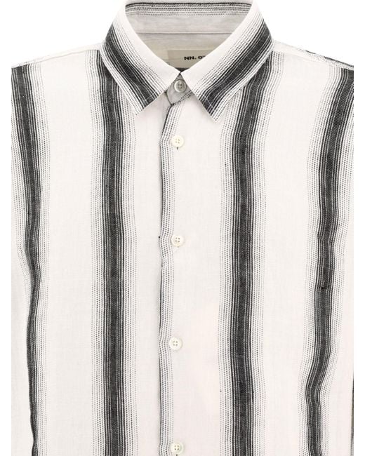 Camicia "quinsy" di NN07 in White da Uomo