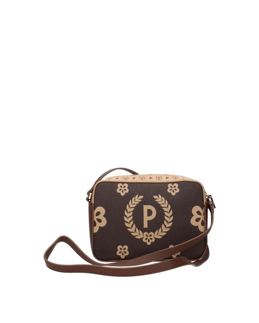 Pollini Brown Crossbody Bags Pvc/Cream