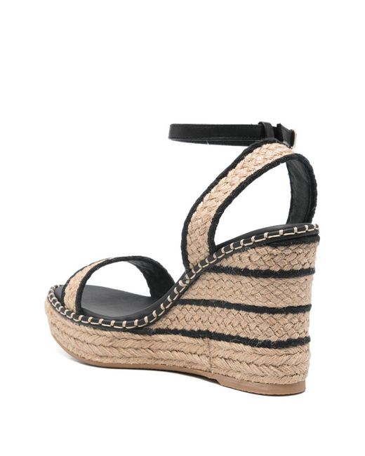 Castaner Natural Ankle-Strap Wedges