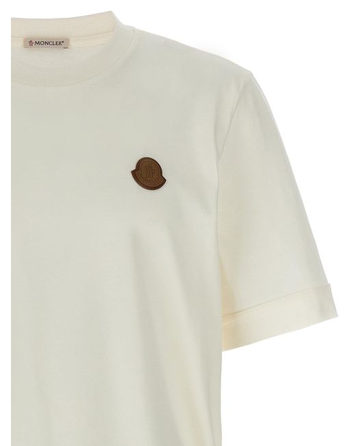 T-shirt du logo Moncler en coloris White