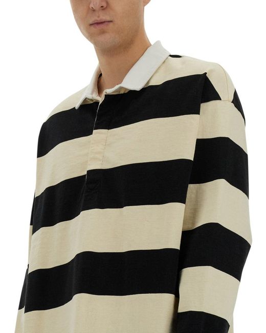 McQueen Black Alexander Mc Queen Rugby Polo