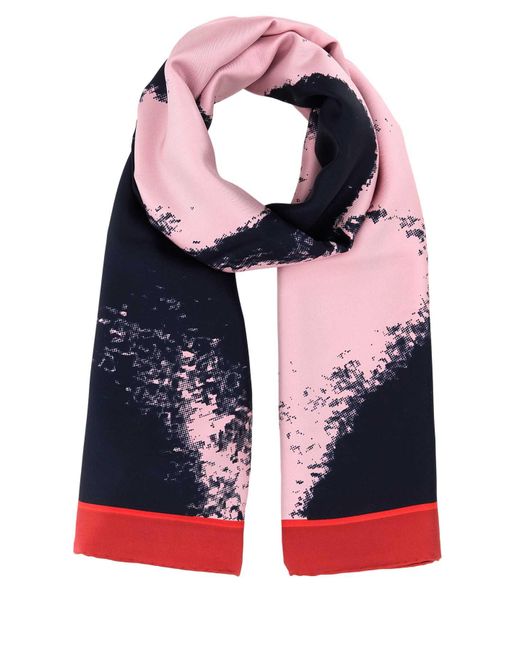 McQueen Red Scarves And Foulards