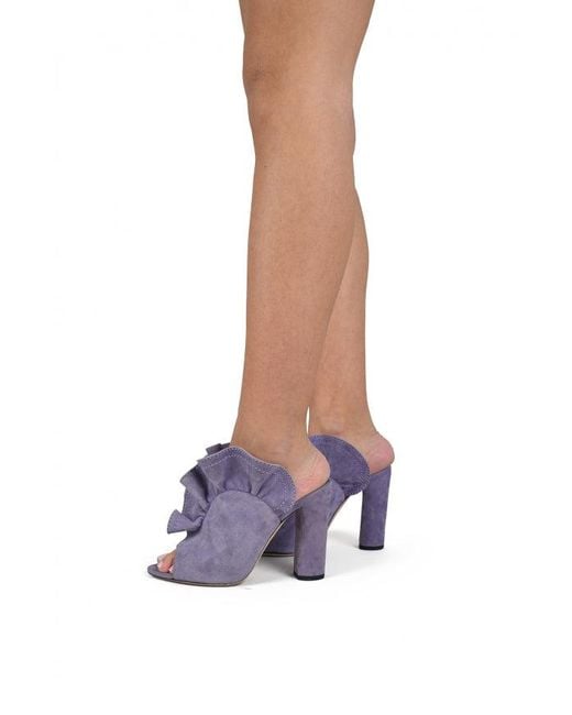 Jimmy Choo Purple Haile 100 Mules