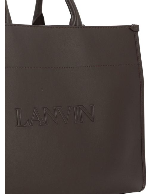 Lanvin Brown Mm Tote Bag