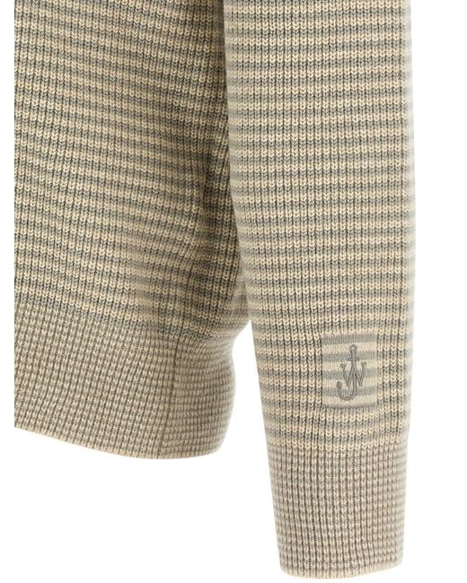 J.W. Anderson Half Zip Sweater in het Gray voor heren