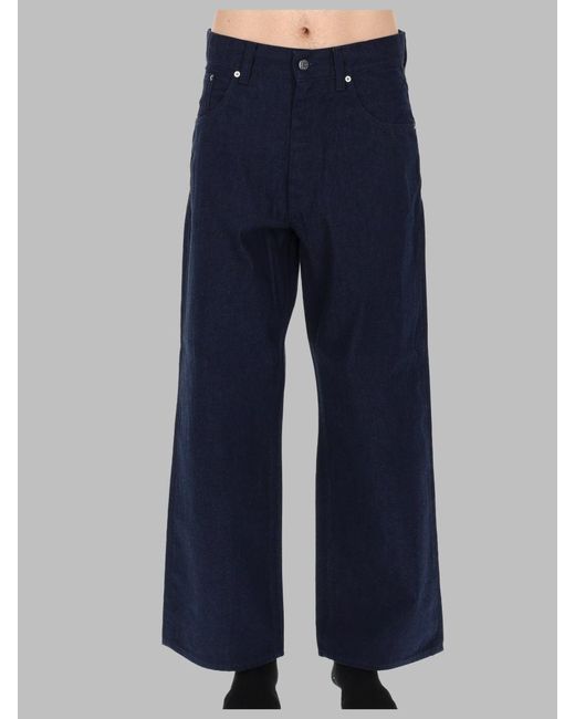 sunflower Blue Wide-Leg Cotton Jeans