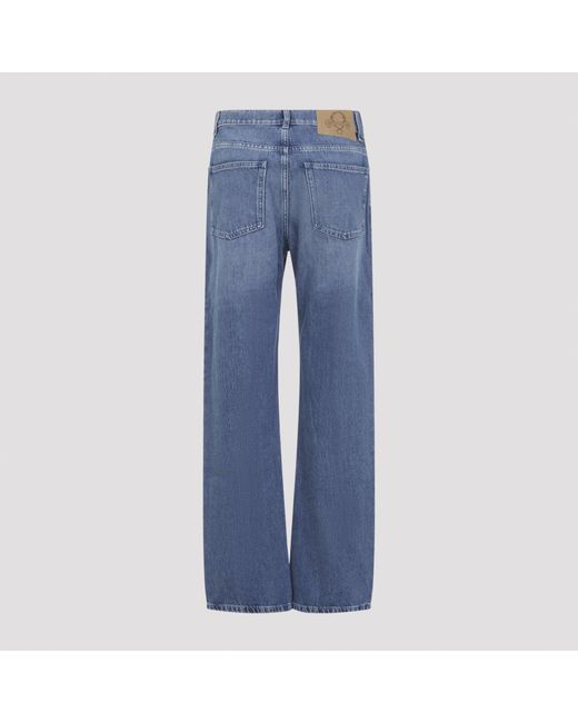 Vaqueros De Algodón Moschino de color Blue