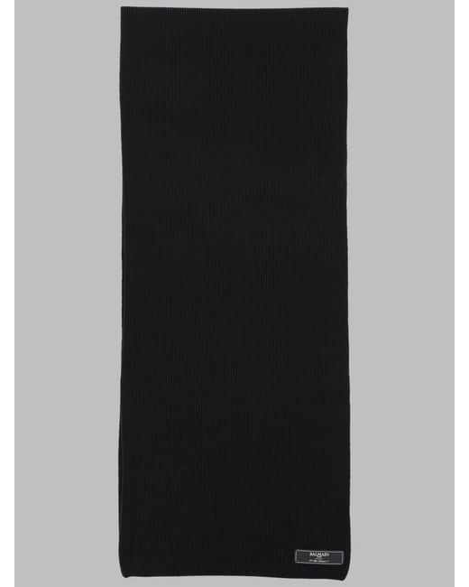 Balmain Black Textile Accessories For