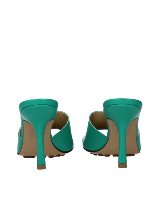 Bottega Veneta Green Sandals Acid/ Leather