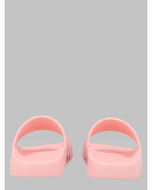Burberry Pink Ciabatte Con Fascia Logata