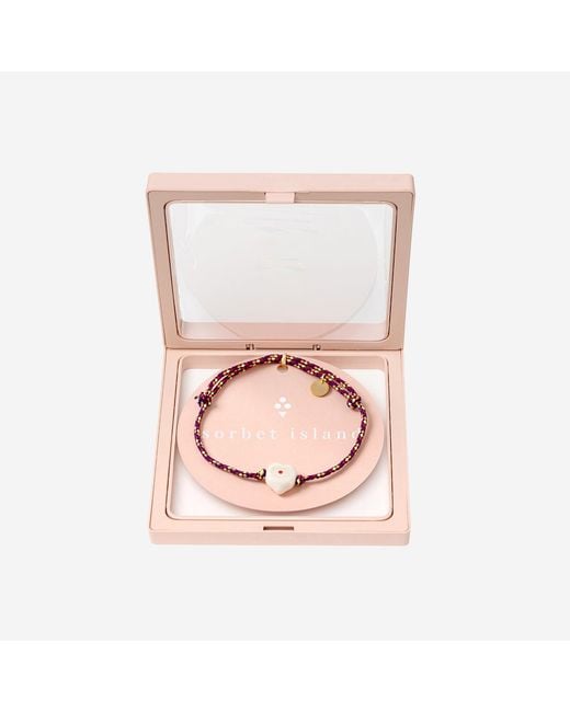 Sorbet Island Red Guardian Bracelet With Glass Bead