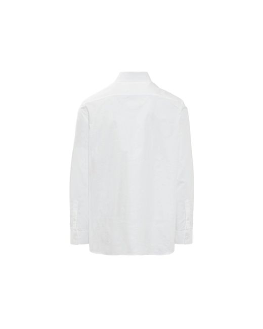Camisa de algodón de Burberry de hombre de color White