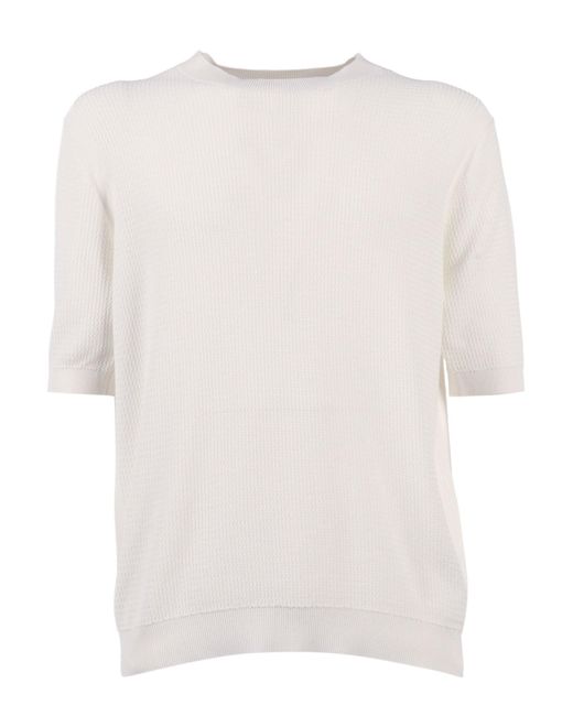 Ballantyne White Short Sleeve Pullover