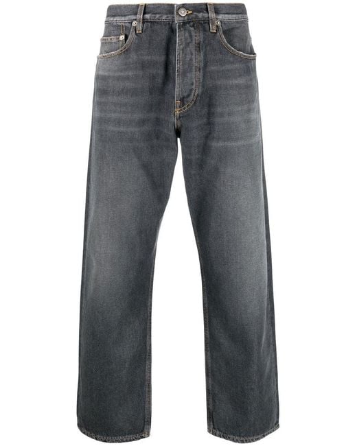 Golden Goose Deluxe Brand Gray Golden M's Pant Cory Loose Skate Medium Washed Denim for men