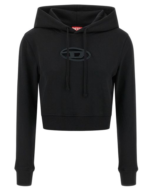 DIESEL Black 'F Slimmy Hood OD' Hoodie
