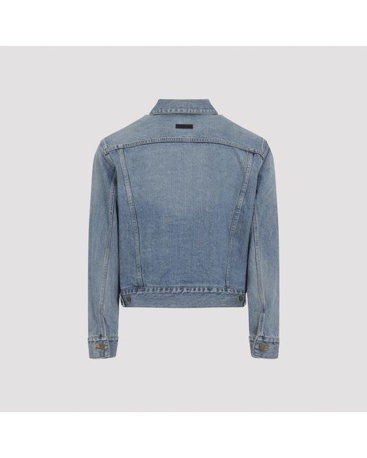 Fear Of God Blue Trucker Jacket for men