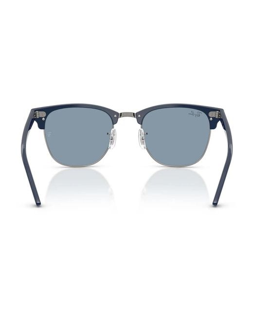 Ray-Ban Blue Sonnenbrille Rb3016 687956 Clubmaster Blau Gunmetal/Blau Unisex
