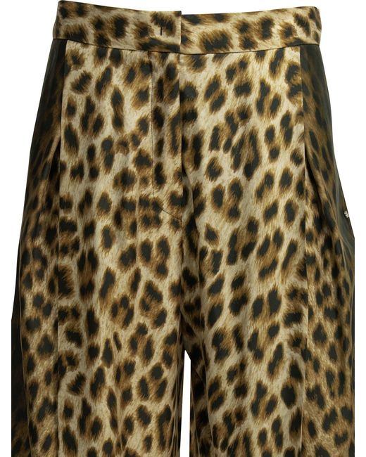Max Mara Brown Casual Animal Pants