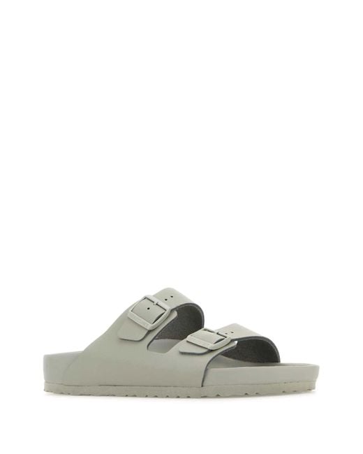 Birkenstock White Arizona Exquisite, Natural Leather Shoes