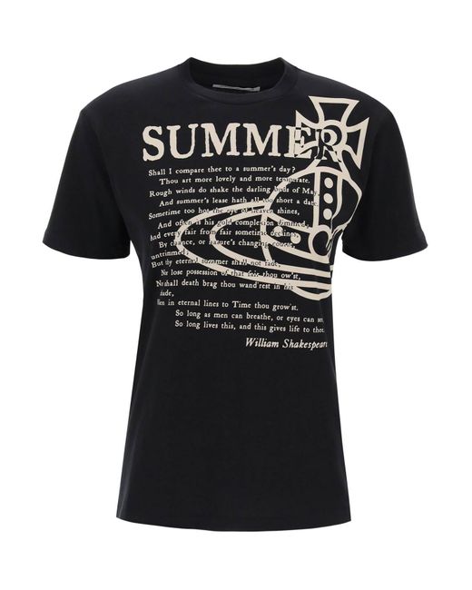 Vivienne Westwood Classic Summer T -shirt in het Black voor heren