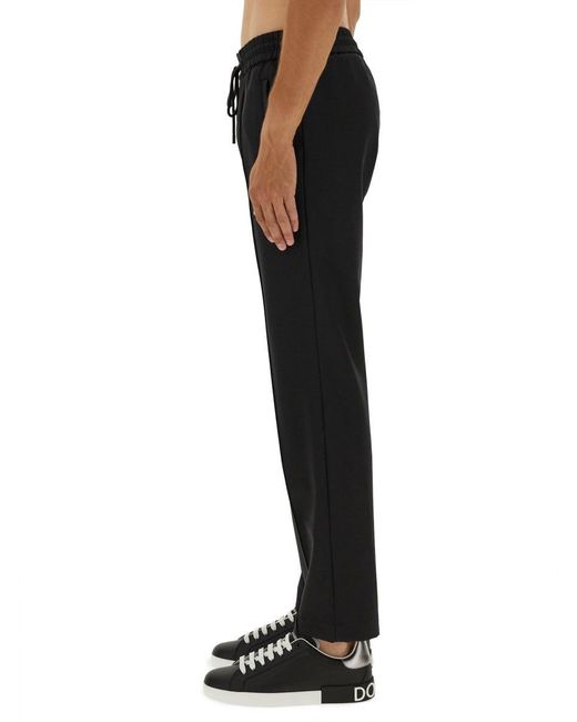 Dolce & Gabbana Black Dolce & Gabbana Jogging Pants for men