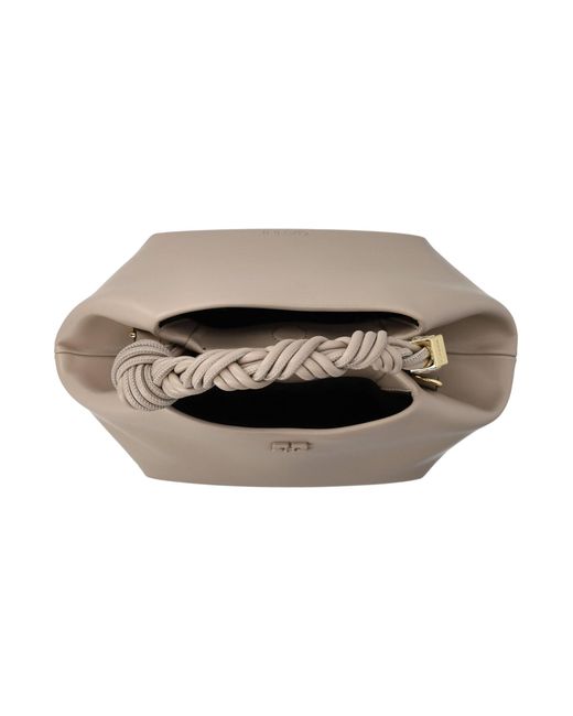 Ganni Metallic Small Bow Bag
