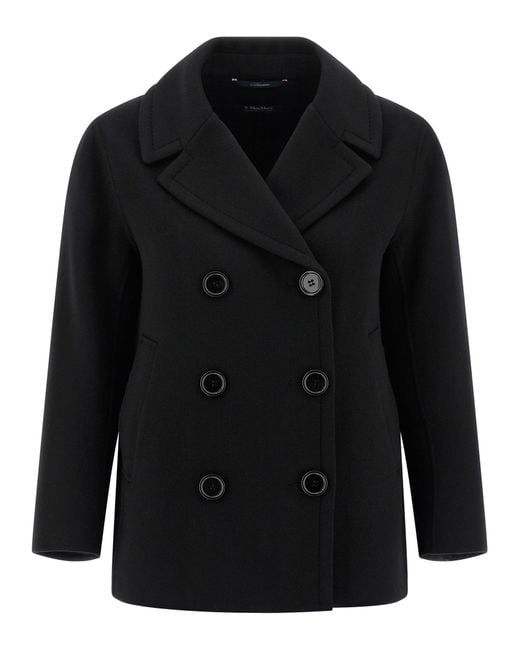 Max Mara Black 'Elise' Mantel