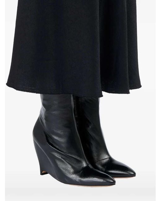 Maison Margiela Black Pointed-Toe Boots