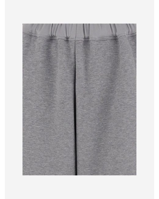 Carven Gray Cotton Blend Jogging Trousers