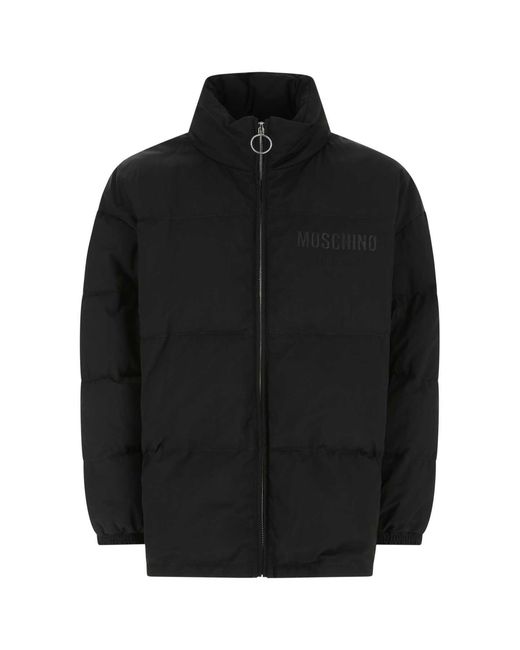 Moschino Black Nylon Padded Jacket