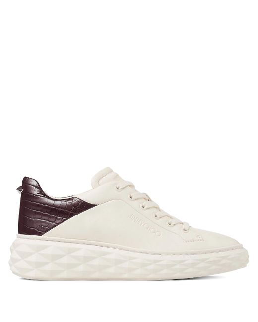 Jimmy Choo White Diamond Maxi Sneakers