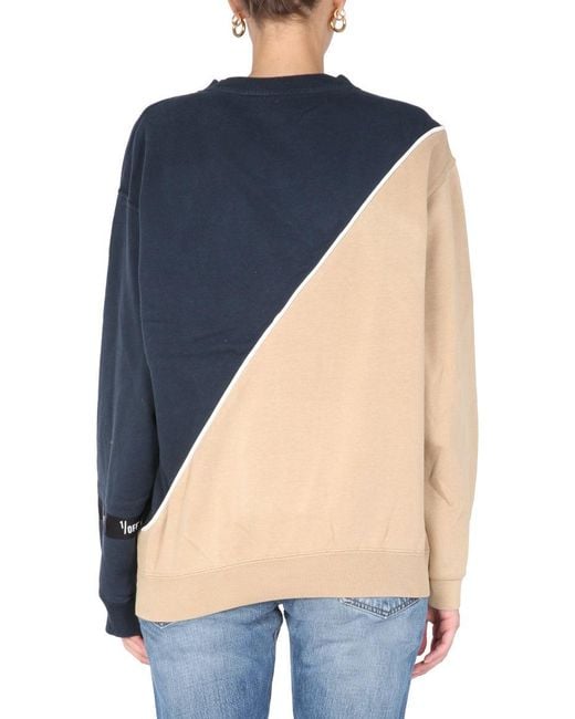 1/OFF Blue Crew Neck Sweatshirt
