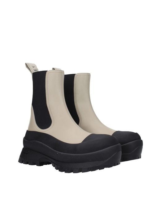 Stella McCartney Black Stivaletti Vibram Donna Eco Pelle Nero/Talpa for men