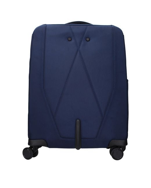 Piquadro Blue Trolley Fabric