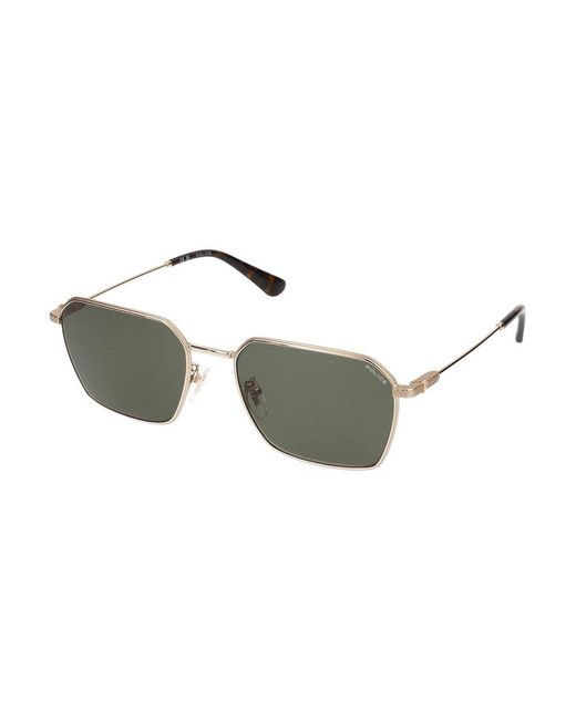 Police Green Sunglasses Spll84 0300 Oro Rose' Lucido Totale /19/145 for men