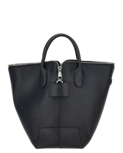 Tod's Black Di Swing Tote Bag