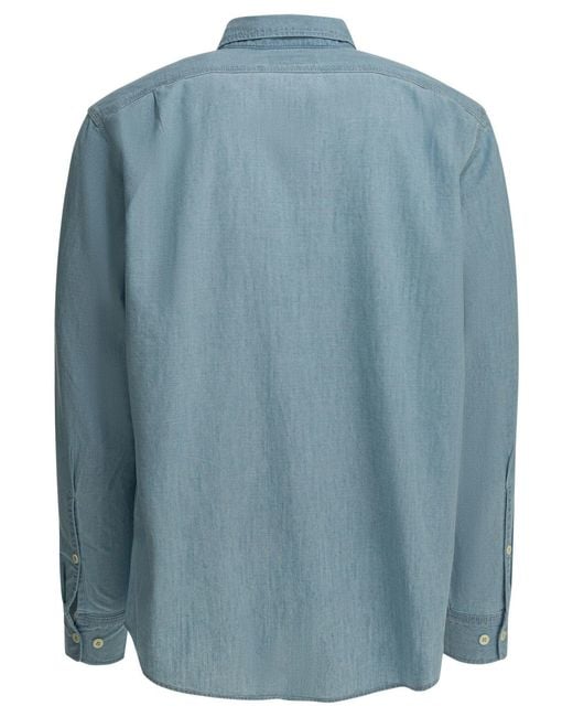 Filson Blue "Chambray Cpo" Casual Shirt