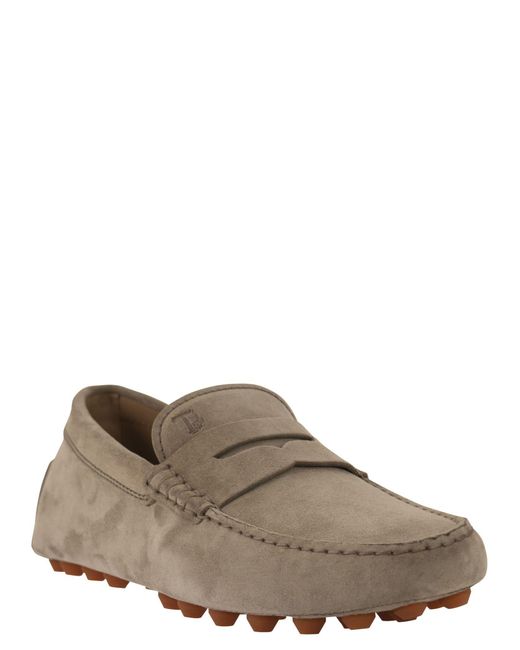 Tod's Multicolor Suede Moccasin Moccasin for men