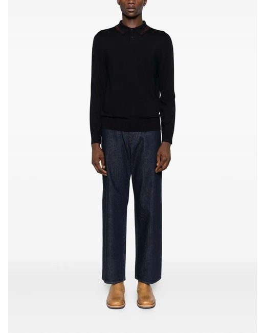 Paul Smith Black Sweater Crew Neck for men