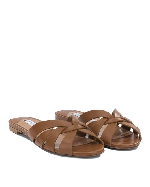 Aquazzura Brown "Copacabana" Slide