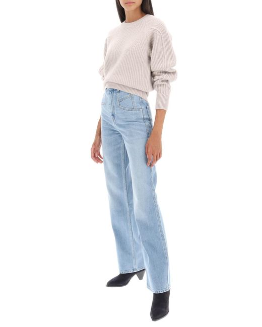 Isabel Marant 'dileskoa' Gerade Geschnittene Jeans in het Blue
