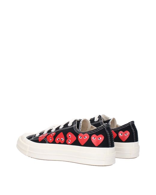 Comme des Garçons Multicolor Sneakers Converse Donna Tessuto Nero/Rosso